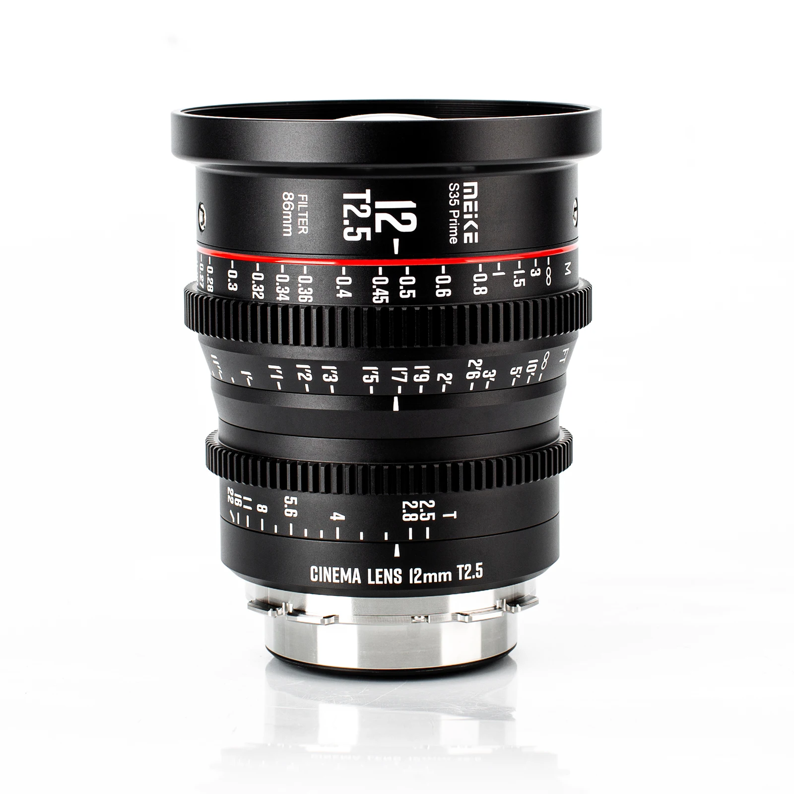 Meike Prime 12mm T2.5 Cine Lens for Super 35 Frame Cinema Camera