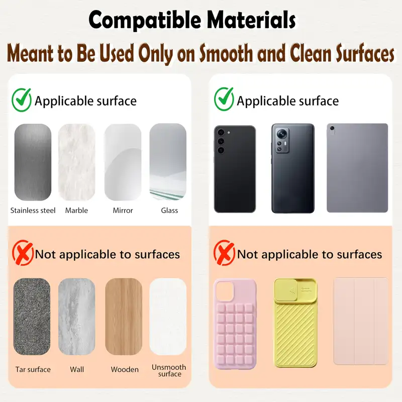 Silicone Suction Cup Phone Holde Multifunctional Fixed Anti-slip Mobile Fixture Double Sided Detachable Phone Rubber Sucker Pad - Image 6