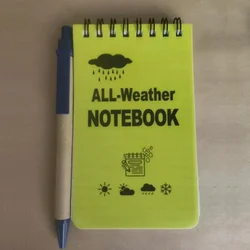 All - Weather Tactical Waterproof Camouflage Memo Pad - Durable Writing Notebook for Outdoor and Student Use (Yellow)