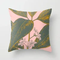 45*45cm Home Decoration Abstract Geometric Sunset Rainbow Pink Pillowcase Bed Living Room Sofa Office Seat Cushion Cover 5