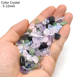 Colorful Natural Crystal Gravel for Reiki Healing and Home Decor (Color Crystal)