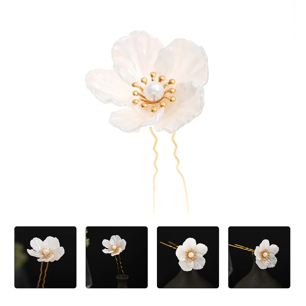 

4 Pcs Hair Clip Hairpin Retro Style Stick Headwear Decor Accessory Chopsticks Girl Simple Miss