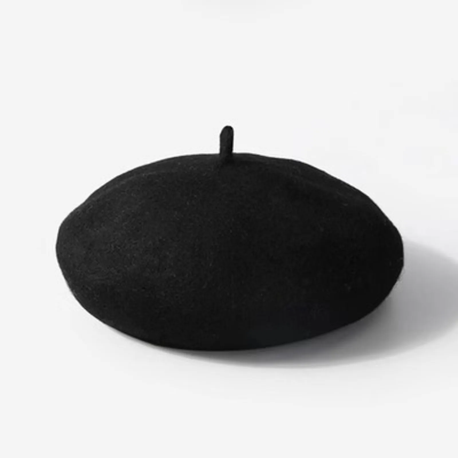 Kids Vintage Warm Hats Autumn And Winter Vintage Solid Color Warm Beret Pumpkin Hat Plush Woolen Beret