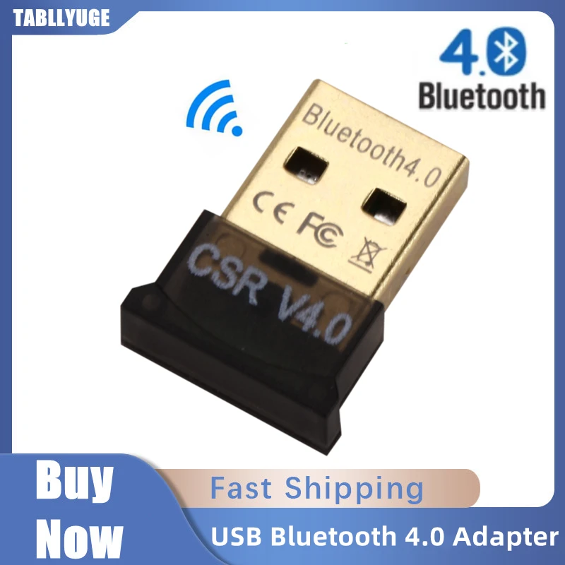 Mini USB Bluetooth Compatible Adapter V4.0 Dual Mode Wireless Dongle for Windows