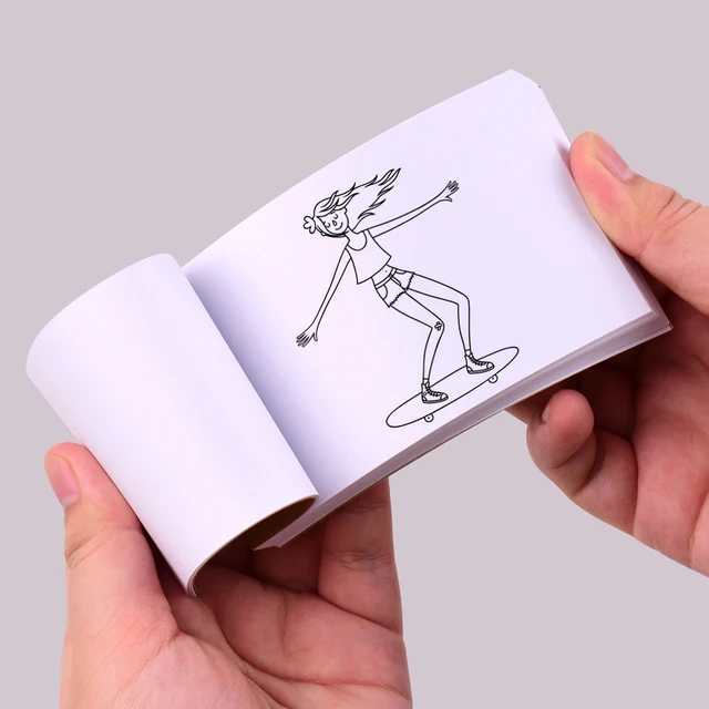 Flip Book Kit with Mini Light Pad LED Lightbox Tablet Design with Hole 300 Sheets Flipbook Paper Binding Screws for Drawing 3