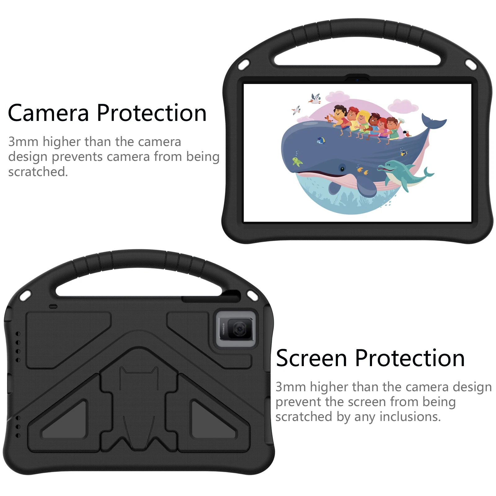 Kids Shockproof Tablet Case, 10.36-Inch Protective Cover Shell