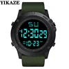 YIKAZE LED Men Sports Watch Black Dial Multifunction Men's Digital Watch Alarm Clock Stopwatch Fitness Electronic Wristwatch man 1