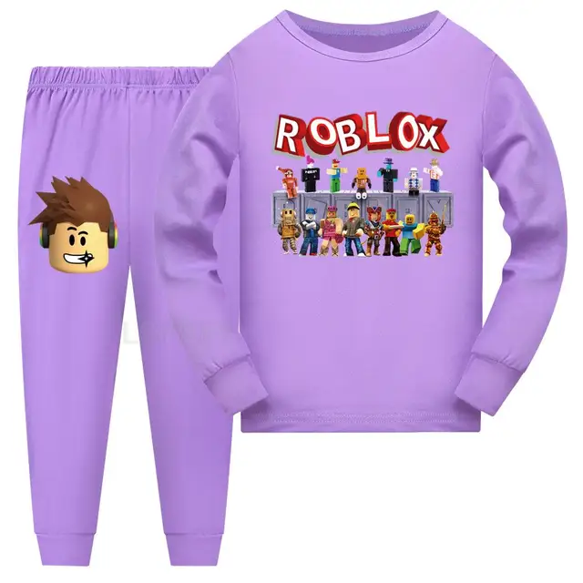 ROBLOX Children Pajamas Sets Kids Sleepwear suit Sleeved T-Shirts Trousers  Boy clothes Pj's Infant pijama Fashion Tops Pant - AliExpress