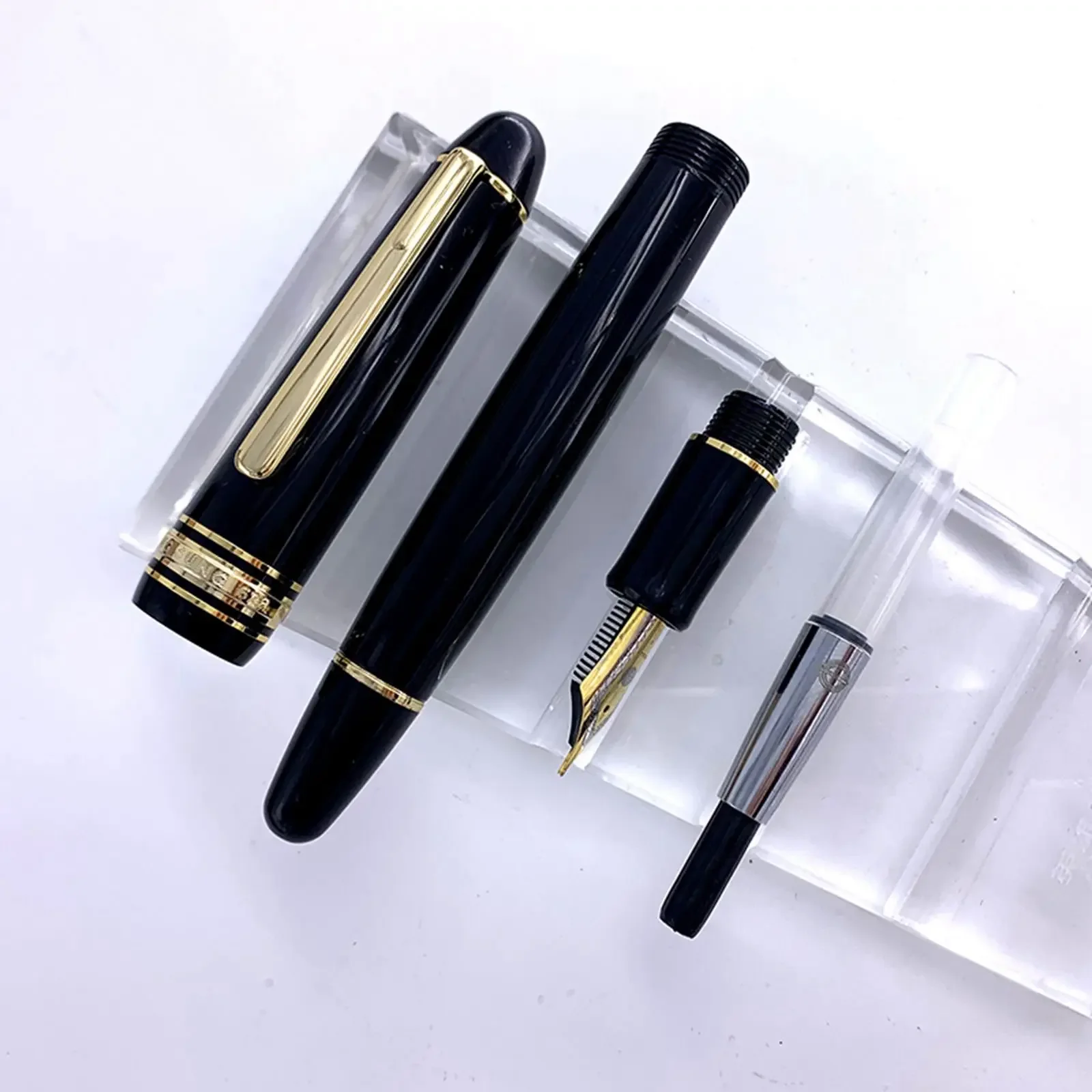 Yong Sheng 628 Fountain Pen with #26 Iridium EF F nib Screw cap Resin Ink Pens Calligraphy Practice Writing Business Office Pen 3