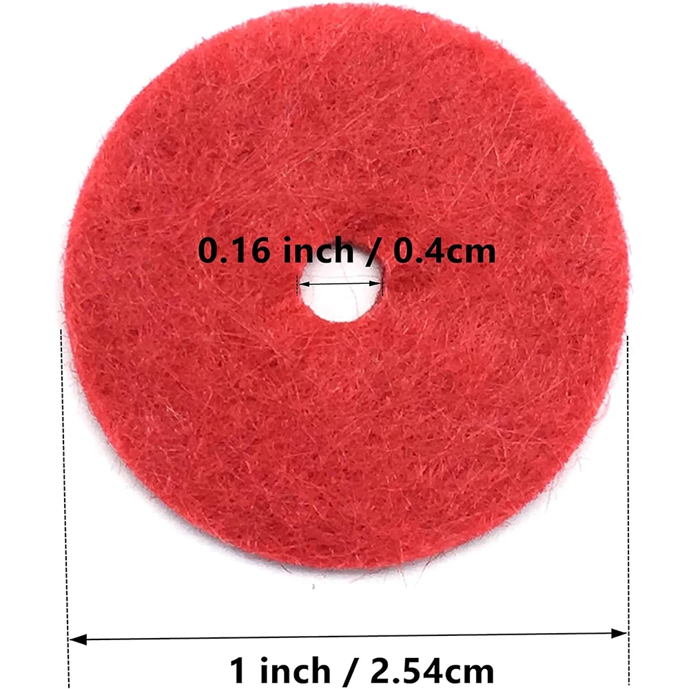 Red Felt Spool Pin Pads for Sewing Machine Projects