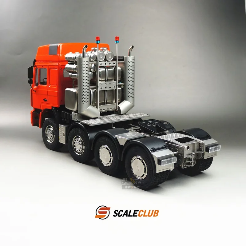 

Scaleclub Model 1/14 For MAN F2000 8X6 Chassis Short Axle Heavy Tow With Car Shell Equipment Rack For Tamiya RC Trailer Tipper