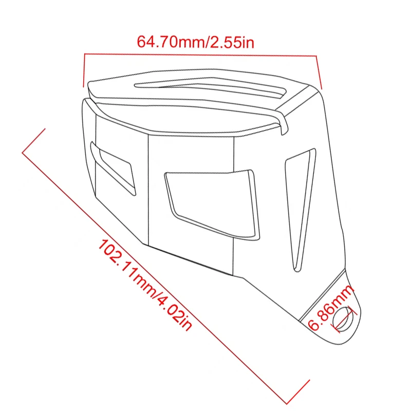 Motorcycle Rear Brake Pump Fluid Tank Oil Cup Reservoir Guard Cover For BMW R1200GS R1250GS R 1250 GS R 1200 GS Adventure LC
