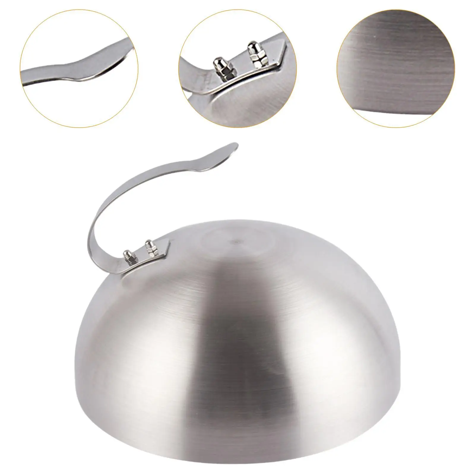 Burger Cover Stainless Steel Grill Accessory Universal Grilling with Handle Heavy Duty Cheese Melting Dome for Kitchen Cooking