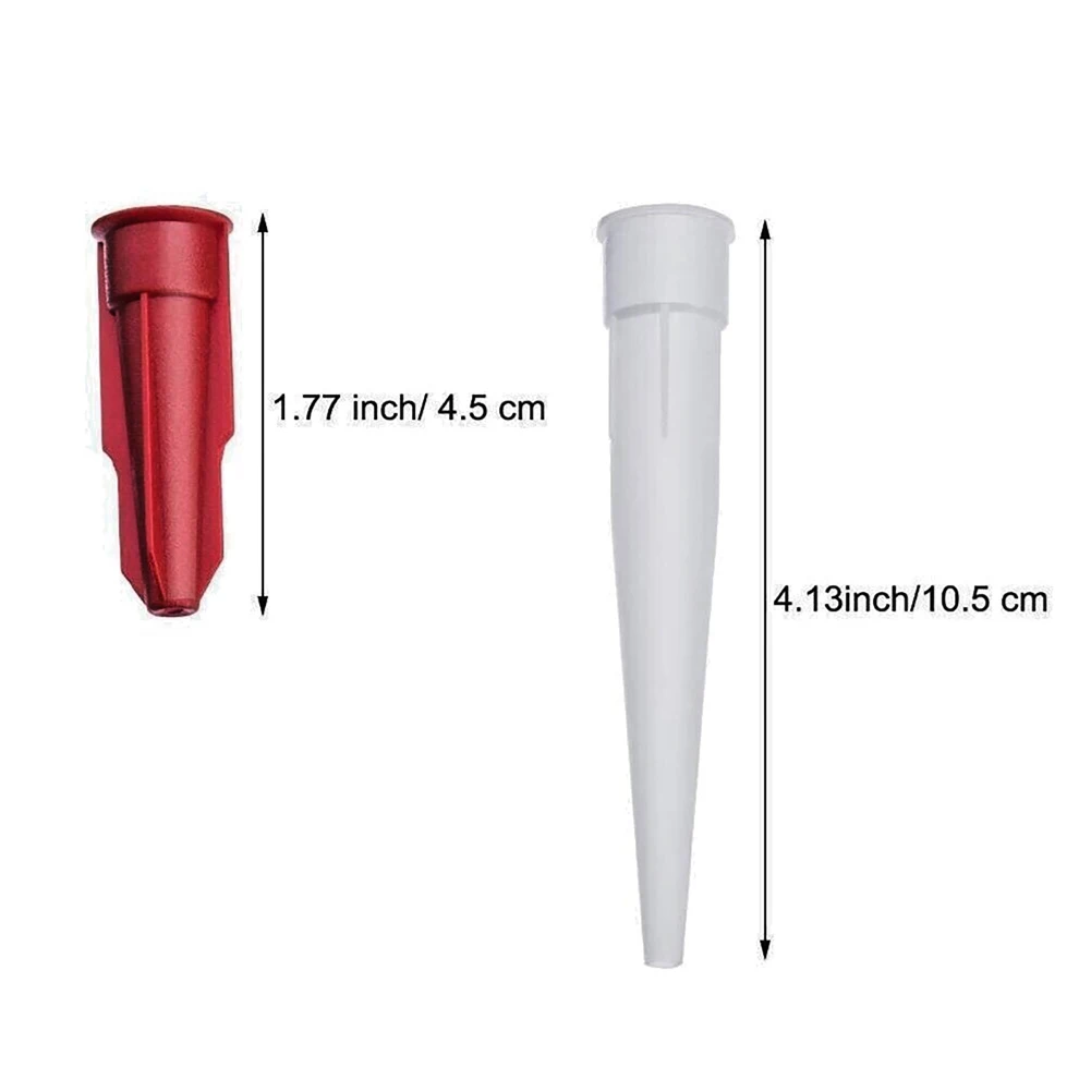 Silicone Tube Nozzle Cap Replacement Tips caulking gun nozzles caulk cap 30pcs