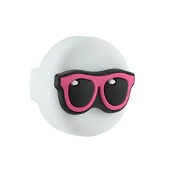 Waterproof Silicone AirTag Holder for Kid's Shoelaces & Straps (Sunglasses - 1pcs)