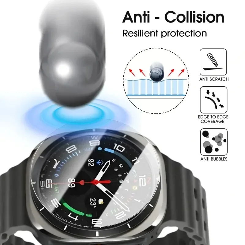 Ultra Soft TPU Hydrogel Full Screen Protector for Smartwatches (5-Pack)