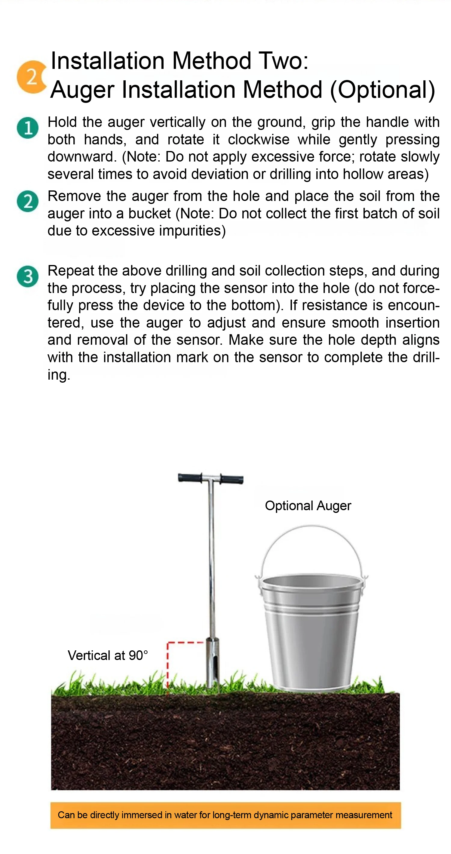 High Precision RS485 Soil Moisture & Temperature & EC Sensor Multiparameter Soil
