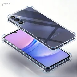 Soft Shockproof Transparent Phone Case - Clear Protective Back Cover - Galaxy A15 4G