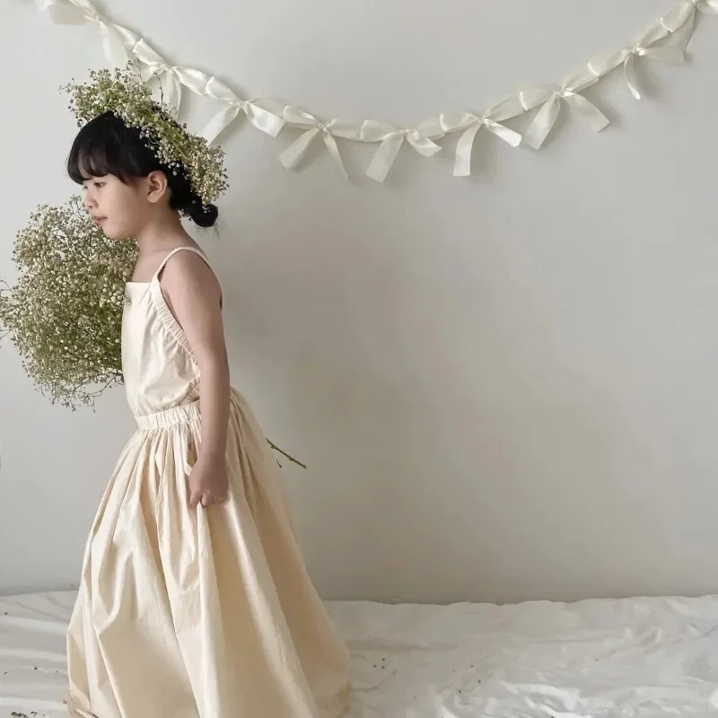 Ins style bow handmade hand woven ribbon banner children's room decoration early education popular decoration decoration