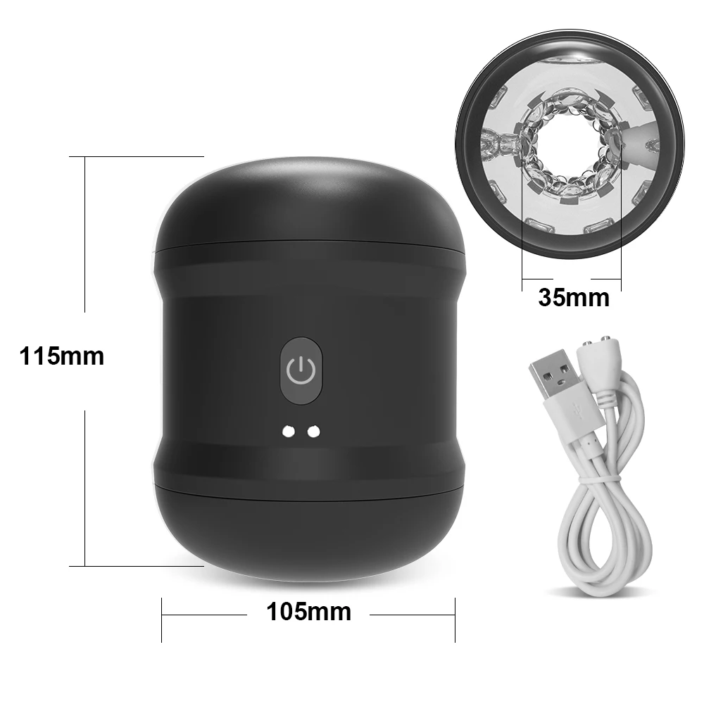 Automatic Masturbation Cup For Men Soft Silicone Vibrating Toy_voghion.com