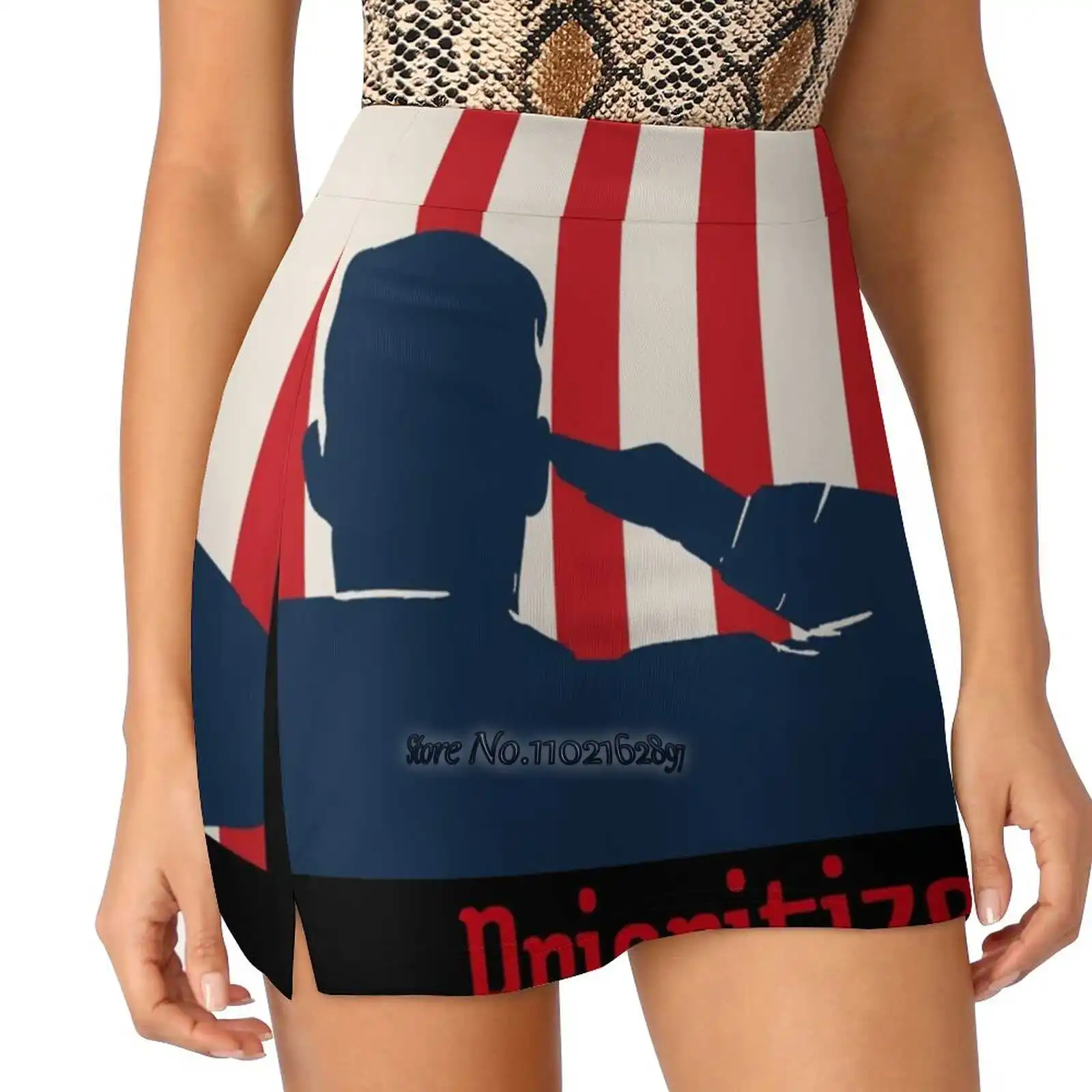 

Prioritize Me Women'S Summer Fake Two Piece Skirts Casual Sports Beach Skirt Girl Skorts For Veterans For Veteran Son For For