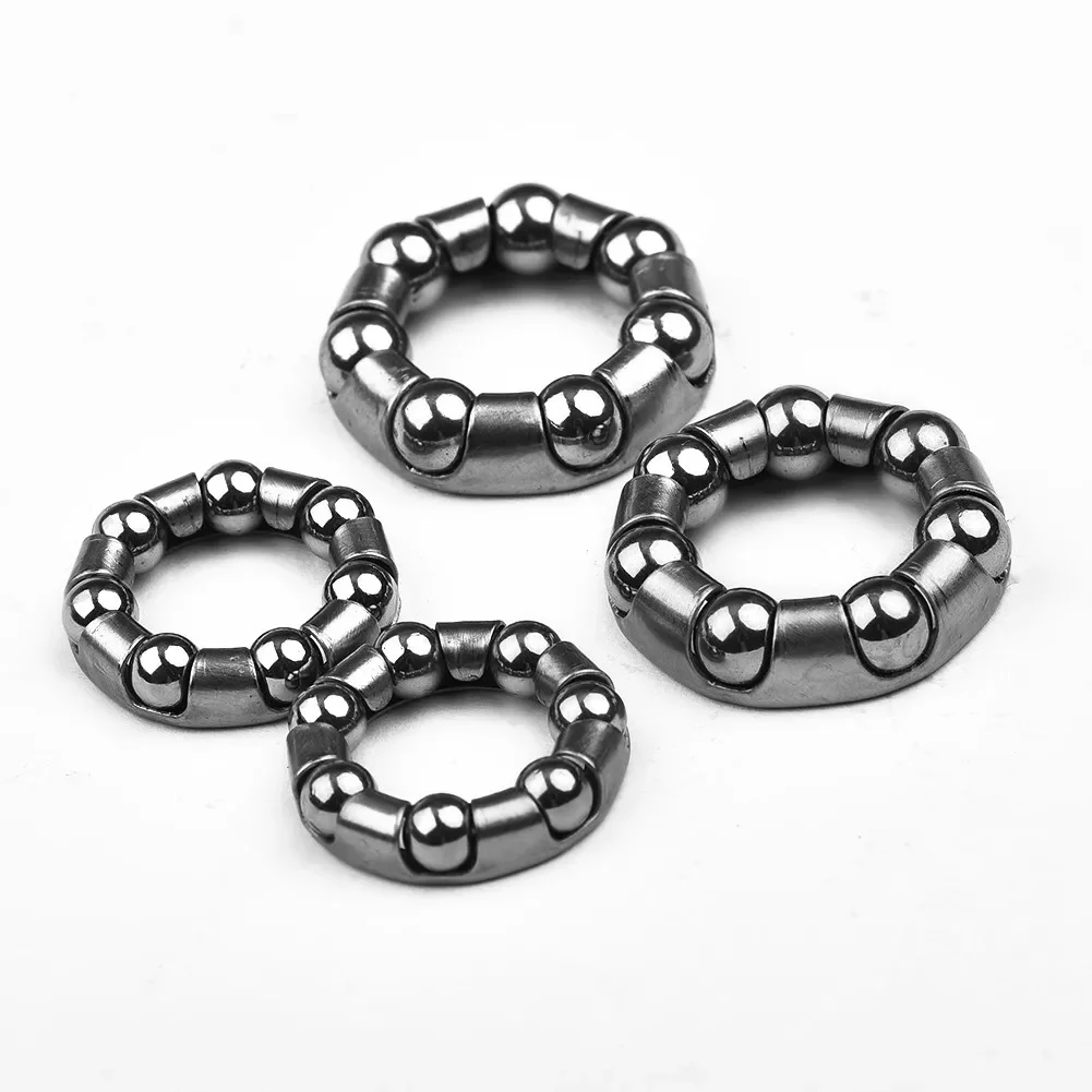 Mountain Road Bike Bicycle Wheel Hub Bearings 3/16" And 1/4" Front And Rear (Pair) 4pcs Steel Ball Rack