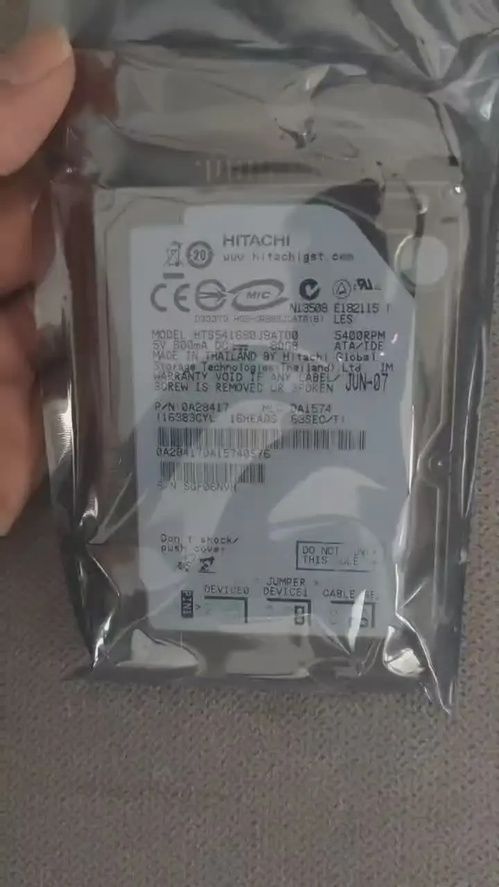 Original New Hard Drive For Hitachi 80GB IDE 2.5