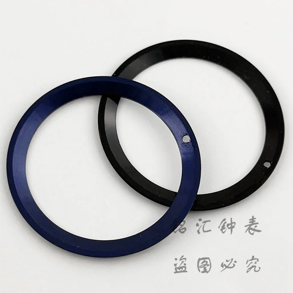 Multicolor Aluminum Sloping Watch Bezel Insert Ring, 38mm