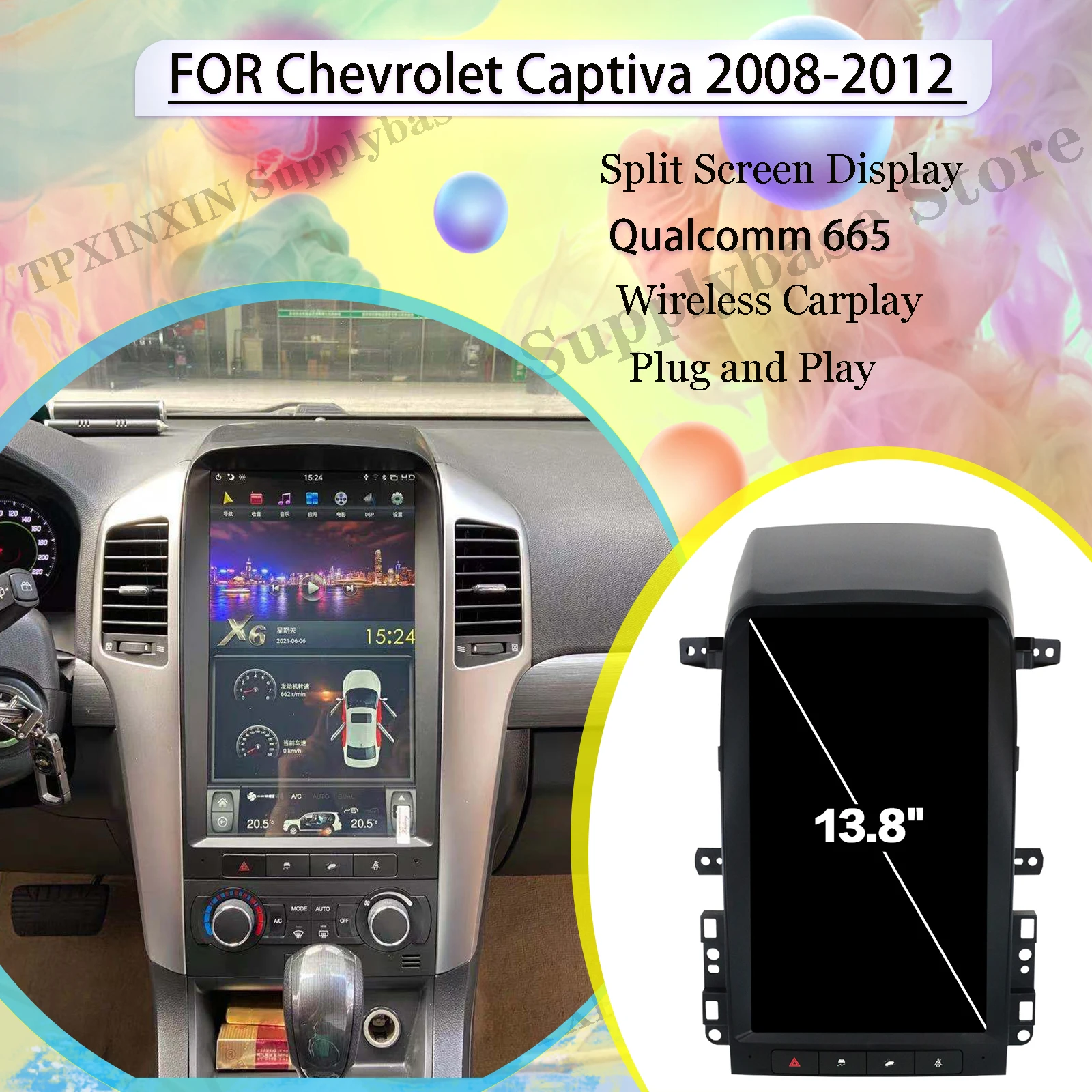 

Qualcomm Tesla Radio Stereo Recorder Android 11 For Chevrolet Captiva 2008 2009 2010 2011 2012 GPS Player Audio Record Head Unit