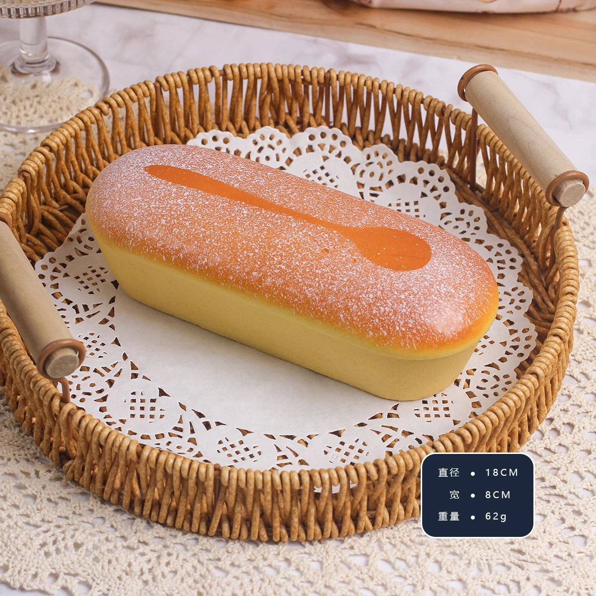 1 Slow Rebound Bread Spoon Flower Pinch Decorative Ornaments Bread and Pastries