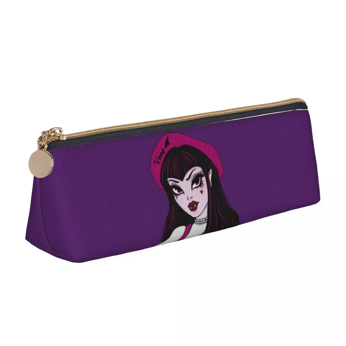 Kawaii Draculaura Cartoon Pencil Case Monster High Zipper Pencil Bag Ragazze Ragazzi Cool University School Pencil Cases Cancelleria