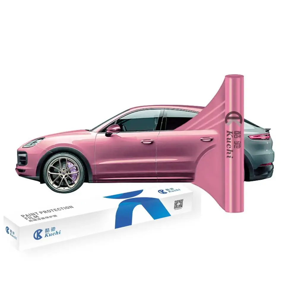 

Kuchi High End USA Quality TPU PPF Custom Color Change Film Anti-scratch Anti-fouling Pink Car Films For Automotive