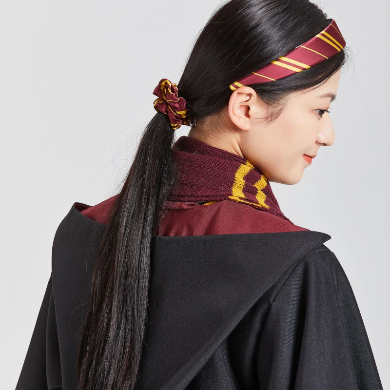 Hogwarts School Of Stregoneria E Wizardry Fashion Hair Hoop Hair Rope Women New Satin Fabric Rubber Band Elastico Per Capelli