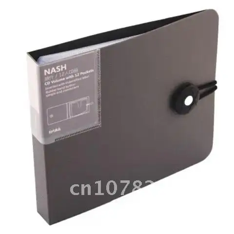CD DVD 디스크 보관용 버클 클로저 포함 보관 가방 패키지, CD 가방 케이스 12 개