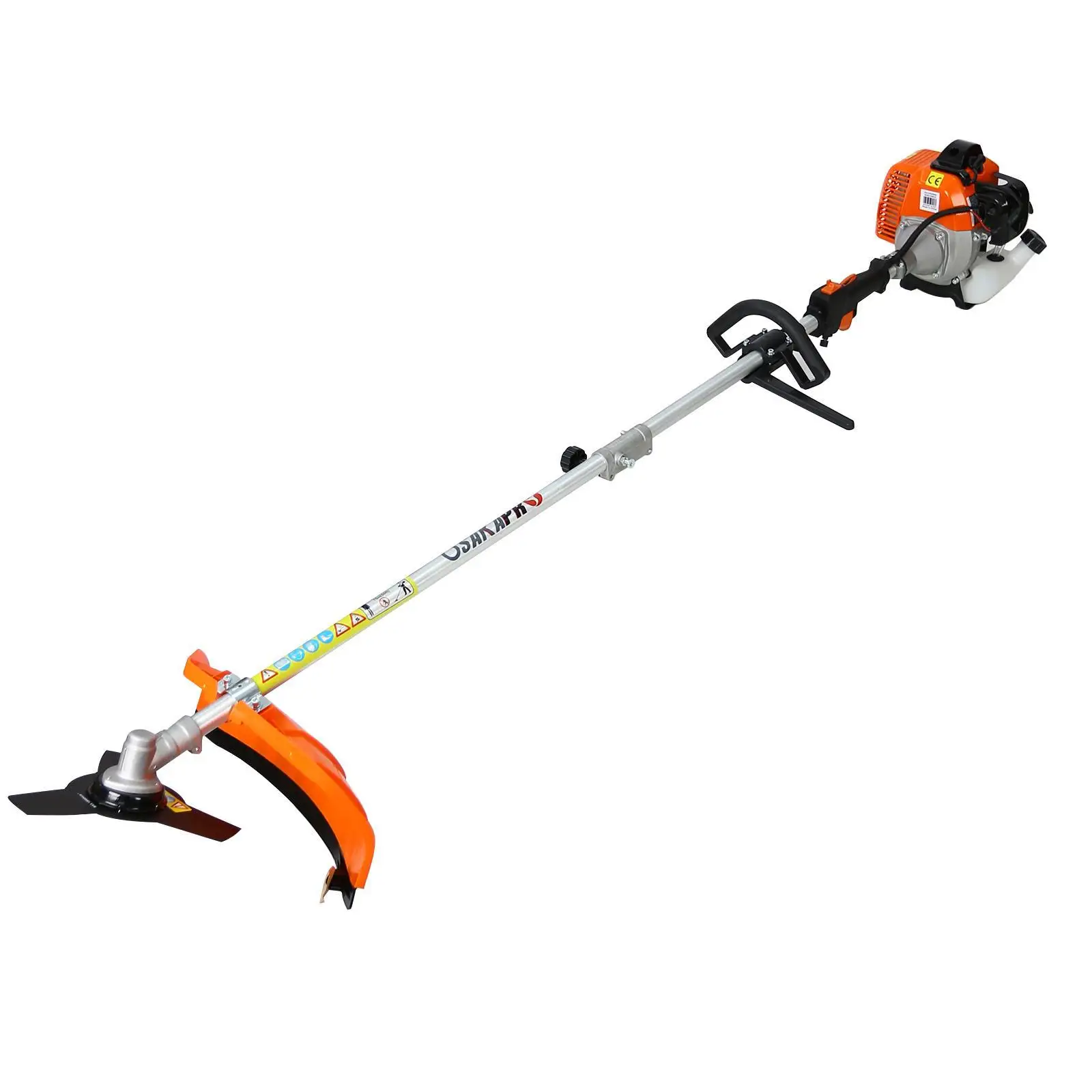 Powerful Petrol Brush Cutter 52cc 2 Stroke Engine with Multifunction Attachments for Lawn and Garden Care