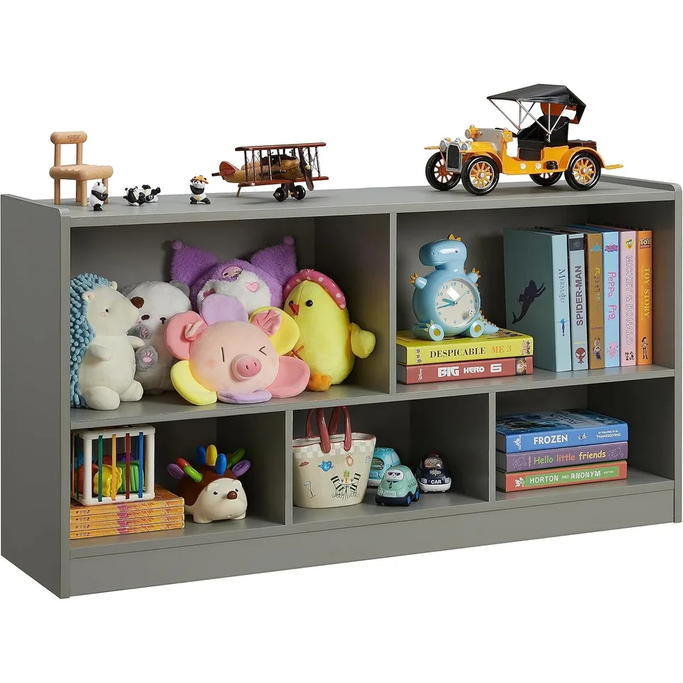 5 Section Children's Bookshelf and Toy Organizer