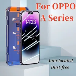 Universal Screen Protector Toughened Glass with Easy Install and Auto - Dust Removal Kit - OPPO A8