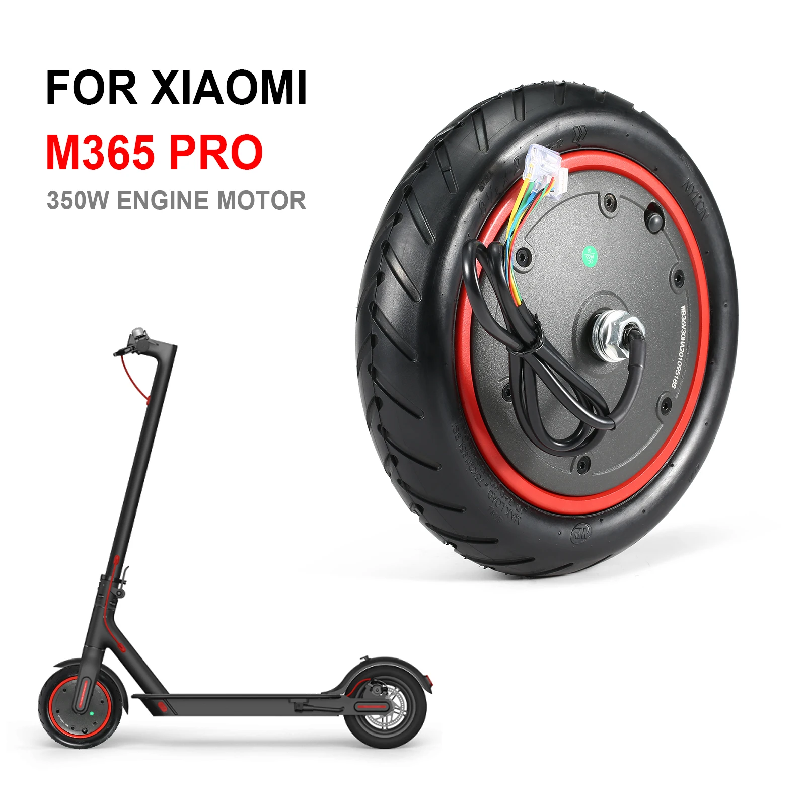 Electric Scooter Motor Wheel 350W Engine Motor Scooter Accessories for