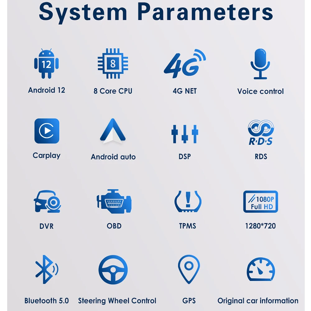 DSP AI 2 Din ȵ̵ ڵ  GPS, ٽþ 굥   ĸó   2 ΰ 2 Ƽ̵ ÷̾, ī÷ 4G, 7 ġ