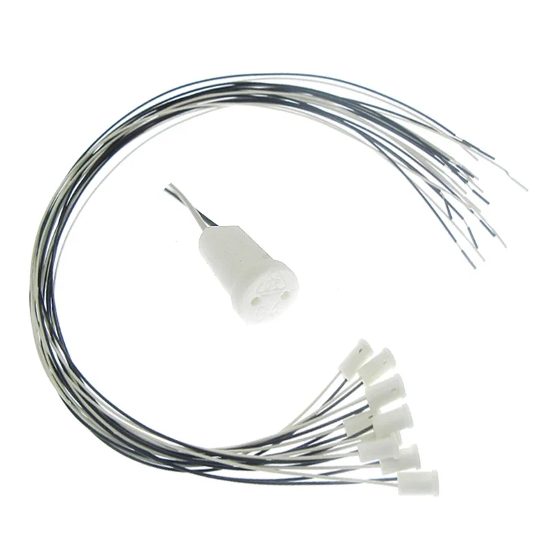10-50pcs G4 Lamp Socket 10cm 20cm 30cm 50cm 100cm 12V 220V For LED Crystal Halogen Light Bulb lamp holder lamp bulb holder lamp base lamp socket adapter led lamp base