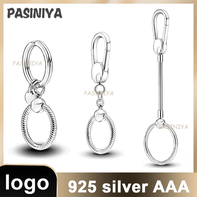 

Z20 2021 New Fashion 100% 925 Sterling Silver Fashion Keychain Ladies Jewelry Collection Free Wholesale Shipping
