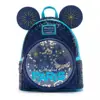 New Loungefly Disney Mickey Mouse Seiqun Women's Backpack Mickey Ear Flash Cosplay Leisure Travel Bag Mini Children's Schoolbag 1
