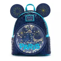 New Loungefly Disney Mickey Mouse Seiqun Women's Backpack Mickey Ear Flash Cosplay Leisure Travel Bag Mini Children's Schoolbag 1