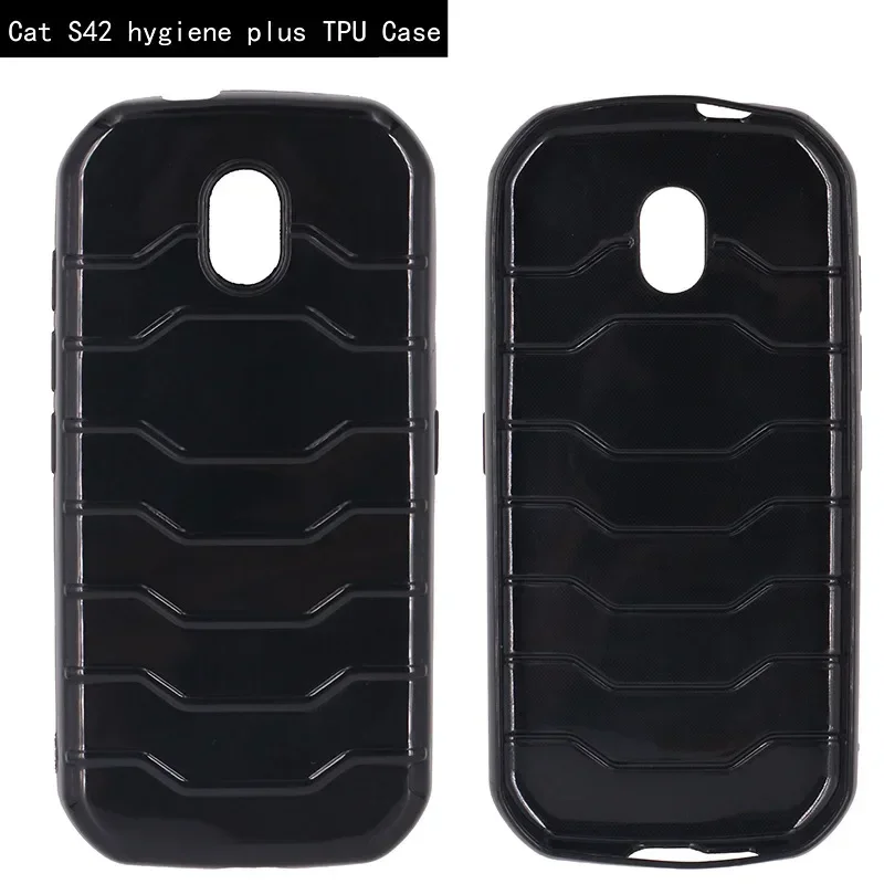 Custodia In TPU Nera Per Cat S42 – Cover Morbida Antiurto, Aderente, Con Ritagli Precisi - 4