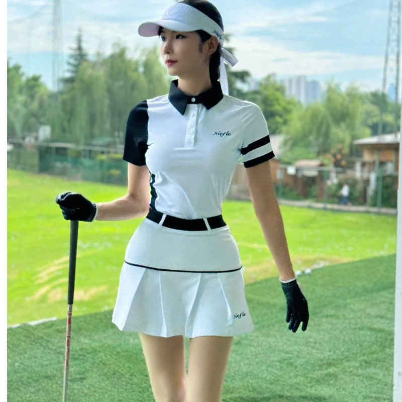 Summer Golf Women's Short Sleeves Breathable and Slimming Outdoor Leisure Sports