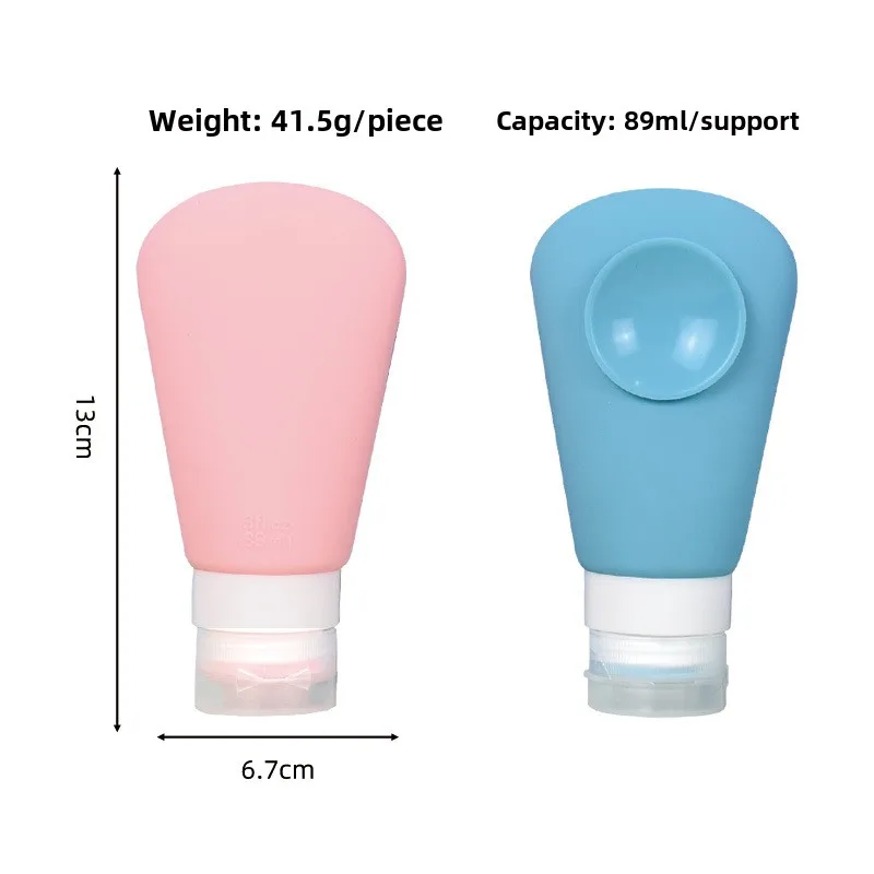 Silicone sub-bottling business trip shower gel shampoo silicone suction cup storage sub-bottling