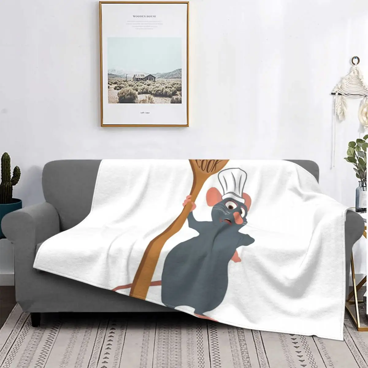 Ratatouille-Cualquier Persona Puede Cocinar-Manta Remy, Colcha De Cama A Cuadros, Colcha De Doble Manta Para Camas