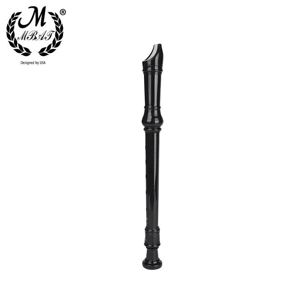 M MBAT 8 Holes G Tone Flute ABS Resin Clarinet Soprano Recorder