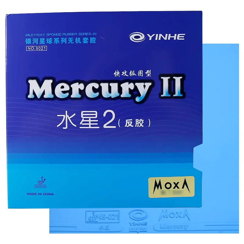 YINHE Mercury 2 Blue Tischtennisbelag Klebrige Tischtennisgummiplatte mit mittelharter Schwammunterlage