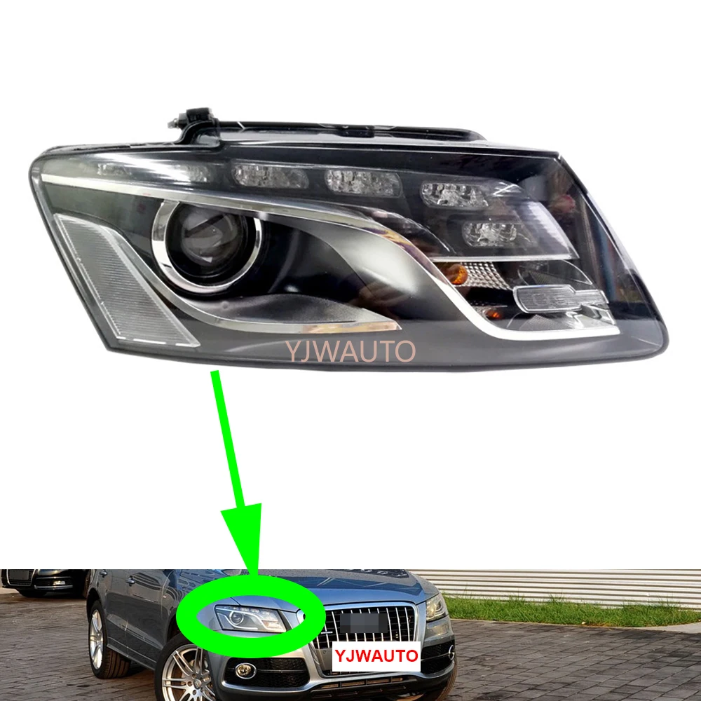 

For Audi Q5 2010~2012 Headlights car Headlamp Assembly with Day Running Lamp Replacement Front Whole Auto Light Assembly